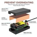 TAIFU 24V AC/DC Adapter for Epson FF-680W FF-640 Workforce ES-400 ES-500WR ES-580W DS-530 DS-510 WF110 WF-100 Document Scanner,Epson Perfection V500 V550 V600 V700 V750 V800 V850 Scanner Charger - 3