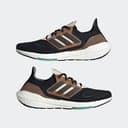 adidas Ultraboost 22 Made with Nature Running Shoes Men's, Core Black/Core Black/Wonder Taupe, 8 - 8