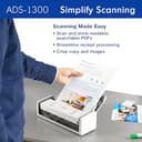Brother ADS-1300 Compact Desktop Scanner | Scan Speeds of Up to 30ppm | Single Pass Double-Sided Scanning (Renewed Premium) - 4