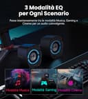 Edifier G1000 II Casse per Computer Gaming, Driver Full-Range da 2,5 Pollici con Bassi Potenziati, Bluetooth 5.4 via USB-C/AUX, 9 Modalità RGB Dinamiche, Compatte per PC/PS5/Switch (Nero) - 4