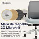 Steelcase Series 2, Silla de Oficina Ergonómica con Sujeción Lumbar y Brazos 4D Regulables, Respaldo de Malla Nube Tormenta, Fabricado en Europa - 7