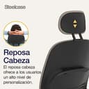 Steelcase Leap, silla de oficina ergonómica con sujeción lumbar regulable en altura y brazos regulables Trufa; Fabricado en Europa - 7