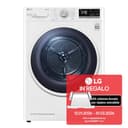 LG RH10V9AV4W Asciugatrice Smart a Carica Frontale 10kg, Serie V9, Classe C, Condensazione con Pompa di calore DUAL Inverter, Eco Hybrid, Condensatore autopulente, Allergy Care, Wi-Fi, Bianca - 2