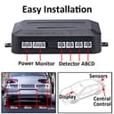 MOCNT Kit de Sensor de Aparcamiento Coche 4 Sensores de Aparcamiento Sistema Radar Inverso Traseros Sensores de Estacionamiento Marcha Atrás Alarma de Sonido Gris - 6