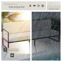 tectake® Conjunto Jardín Exterior de Acero, Sillones Terraza con Acolchado Grueso, Sillas Jardín con Pies Ajustables, Muebles Jardín Exterior, Fundas Repelentes al Agua, Sofás para Jardín - 3 plazas - 7