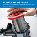 Bosch BCS8224GB Unlimited 8 ProHome Cordless Stick Vacuum Cleaner, With Quick Charger, Suitable for All Floor Types, 2 Interchangeable Bosch 18V Batteries, 60 Minutes Run Time, White - 14