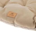 Ferplast Cat And Dog Cushion Stuart 89/10, Double-Sided, Tweed And Soft Velvet, Washable, Beige, XL - 3