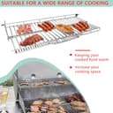 WEBROIL 66044 - Rejilla de calentamiento para parrillas de gas Weber GS4 Genesis II S310 E310 E315 E330 S335 S345 E325 Ce310 Ex335, rejillas de calentamiento dobles de acero inoxidable para Weber - 5