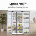Samsung RS80F66KBFEF Side-by-Side Kühl-Gefrierkombination, AI Kühlschrank mit Gefrierfach, 178 cm, 634 l, Eis- und Wasserspender mit Festwasseranschluss, AI Voice Control & Energy Mode, Black Steel - 11