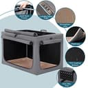 Petsfit Transportín de Perros portátil y Plegable Bolsa transportín para Perros trasportines Perro Mediano Grande para Interiores y Exteriores - 4