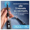 Oral-B iO Ultimative Reinigung, Original Aufsteckbürsten für elektrische Oral-B iO Zahnbürsten, 'Borsten-in-Borsten' Bündel, Schwarz, 4 Stück - 5