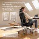 LUTIVO Alpha Silla Escritorio [Original] Silla ergonómica con 11 ajustes de Confort para hasta 150 kg | Silla giratoria sobre Ruedas | Silla Oficina para Trabajar Desde casa - 3