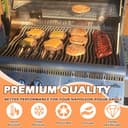 MOASKER Stainless Steel Heat Plates Flavorizer Bar BBQ Replacement Part for Napoleon Rogue Series, Prestige 500, PRO 500 RSIB Gas Grills, 4 Pack Flame Tamer for Napoleon Sear Plate #N305-0082 - 5