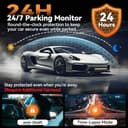 4K+1080P Dashcam Auto Fronte Retro con Scheda da 64 GB, LCD da 3,16" Dash Cam con GPS WiFi, Grandangolo da 150° Dash Cam Auto, Registrazione in Loop e Sensore G, Telecamera Posteriore Impermeabile - 6