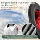 Pack de 2 filtros de repuesto compatibles con Bosch Unlimited Gen2 Serie 8 Aspiradora, Filtro para aspiradora Bosch 12036642,12023349 - 4