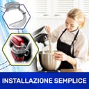 MONTERAL Coperchio Paraschizzi per Robot da Cucina con Codice Originale AS00000419 per Kenwood Cooking Chef XL KCL95 - Garanzia di 10 Anni - 5