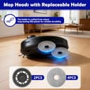 Set 4 Wischtücher + 2 Halterungen für Dreame L20 / L10s / L10s Pro Ultra / X30 / X40 / L40 – Ersatzteile für Roboter Staubsauger - 4