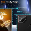 Locofun Schutzfolie für ASUS ROG Phone 8 /ROG Phone 8 Pro für Panzerglas, 9H Härte Panzer Schutz Glas Folie und Kameraschutz Folie [2+2 Stück], Anti-Kratzer Displayschutzfolie Schutzglas - 7