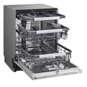 LG QuadWash DB475TXS Lavastoviglie da Incasso, a Scomparsa Totale, Serie 4, Classe A, 14 Coperti, 4 Bracci Irroratori, Vapore, Cerniere Sliding, Apertura Automatica, 3° Cestello, Wi-Fi, Acciaio - 27