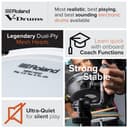 Kit Elettronico V-Drums Roland TD-07DMK – Kit con le leggendarie pelli Mesh a doppio strato dalla suonabilità ed espressività superiori – Audio & MIDI Bluetooth – USB per registrare dati audio e MIDI - 12