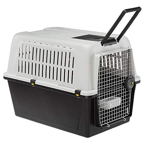 Ferplast Trasportino per Cani di Taglia Media Atlas 60, Box per Trasporto Cani, Porta in Acciaio plasticato, Sistema di Chiusura di Sicurezza, Griglie per l'aerazione, 61 x 91 x h 68 cm.