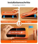 TORRAS Präzise für iPhone 17 Pro für Panzerglas [Full Screen] Exklusive Schutzfolie für iPhone 17 Pro Folie 9H+ glas [Nr.1 Stoßfest], Auto Montage, Kompatibel mit Hülle, 2 Stück - 7