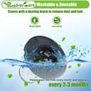 Rebirthcare ZR009007 Filter für Rowenta X-Force Flex 11.60/12.60/14.60/15.60 Akku-Staubsauger Ersatzfilter (9007-2pcs) - 5