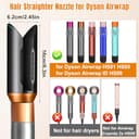 Boquilla alisadora de rizador para Dy-son Airwrap HS01 HS05 HS08, boquilla alisadora alisa y peina el cabello solo con flujo de aire (dorado) - 2