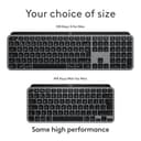 Logitech MX Keys S for Mac, Wireless Keyboard, Fluid, Precise Laptop-Like Typing, Programmable Keys, Backlit, Bluetooth USB C Rechargeable for MacBook Pro, Macbook Air, iMac, iPad, QWERTY UK - Grey - 11