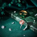 BENECREAT 925 Anillo En Plata de Ley 4 Garras En Blanco, Bases de Anillo Ajustables de Plata, Base de Anillo de Dedo de 19.4 mm., Componentes de Anillos de Garra para la Fabricación de Joyas - 5