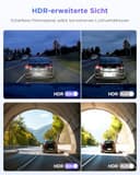 VIOFO A119M Pro 4K HDR Mini Dashcam Auto mit CPL, Wi-Fi 6 & GPS Autokamera Vorne mit STARVIS 2, Sprachsteuerung & Sprachausgabe, Nachtsicht 2.0, Gepuffertes Parkmodus, 1,5" LCD Versteckte Dash Cam - 4