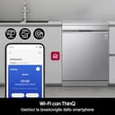 LG DF587HVS Lavastoviglie Libera Installazione Classe A -10%, 14 Coperti, Lavaggio a Vapore TrueSteam, LED Esterno, Sistema QuadWash, 4 Bracci Irroratori, Serie 5, Auto-Apertura, 43dB, Wi-Fi, Grigia - 8