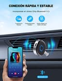 Mohard Receptor Bluetooth 5.0, AUX Adaptador Bluetooth Coche Audio Jack 3.5mm para Estéreo Domestico/Altavoz/Auriculares con Cable, Llamadas Manos Libres y Conexión Dual, Tiempo de Reproducción 16H - 6