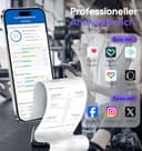 GE Körperfettwaage Smart Waage Personen: Digitale Waage mit Körperfett und Muskelmasse 8-Elektroden Körperfettwaage mit Handsensoren BMI Körpergewicht Muskelmasse Analysegerät,180 kg/400 lbs - 5