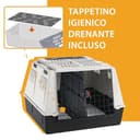 Ferplast ATLAS CAR MAXI Trasportino per Cani da Auto con Tappeto Drenante e Portaoggetti, Maniglie, Griglia Ventilazione, Doppia Apertura Scorrevole, Divisorio Incluso, Max 60 kg, 100 x 80 x h 71 cm - 6