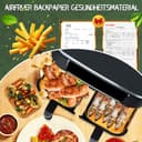 Backpapier für Heißluftfritteuse Ninja Dual Zone AF300EU AF400EU 110 Stück Airfryer Backpapier mit Ninja Doppelkammer und Anderen Dual Zone Air Fryer(Hot Air Fryer) - 5