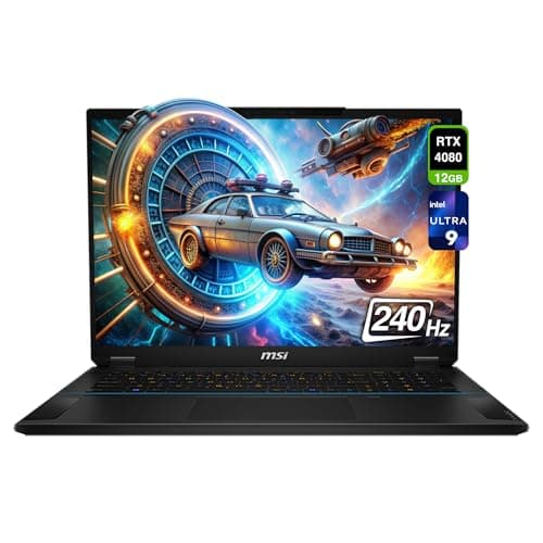 MSI Stealth 18 AI Studio Gaming Laptop, Intel Ultra 9-185H, 64GB DDR5 RAM, 1 TB PCle SSD, 18" QHD+ (2560x1600) 240Hz, Nvidia G-Force RTX 4080, Tastiera retroilluminata, W11 Home