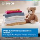 Bosch WGG244ZR10, Serie 6, Frontlader Waschmaschine, 9 kg, 1400 UpM, entfernt 16 Fleckenarten, SpeedPerfect, Maximale Energie- und Wasserersparnis, Nachlegefunktion, besonders hygienisch, AquaStop - 8
