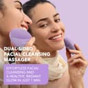 FOREO LUNA 4 mini, spazzola detergente viso, Massaggio viso, Favorisce l'assorbimento delle formule di skincare, Spazzola viso da viaggio, Per tutti i tipi di pelle, Lavander - 2