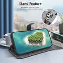 BLOTECH for Realme GT Neo6 Flip Folio Cover,Q-cute Panda Pattern Pattern Painting Magnetic Kickstand Protective Colorful Glossy PU Leather Book Wallet Case Cover for Realme GT Neo6 - 2