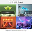 Nanoleaf Shapes Hexagon Erweiterungspack, 25 zusätzliche LED Panels - Smarte Modulare RGBW WLAN 16 Mio. Farben Wandleuchte Innen, Musik & Bildschirm Sync, Funktioniert mit Alexa, Deko & Gaming - 3