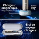 Oral-B iO Series 10 Electric Toothbrush/Electric Toothbrush, Includes 1 Brush Head, 1 iO Sense Fast Charging Station, 1 Charging Travel Case, 1 Brush Head Case, Lunar Gold - 5