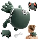 4D NackenmassagegeräT Kabellos, Massagegerät Nacken Schulter, 3 Massagegrade & 2 Temperaturstufen, NackenmassagegeräT Mit WäRme, für Zuhause, BüRo, Reisen, Entspannen Sie Muskeln, Lindern MüDigkeit - 1