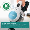Bosch Unlimited 7 Aqua BCS71HYGGB Cordless Vacuum cleaner with additional 2in1 Vacuum and Mop head, Flex Tube, Interchangeable 18 V Battery, 40 minutes run time - White - 12