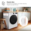 LG F2X50S8TLB - Lavadora Inteligente, 9kg, AI Direct Drive, TurboWash 360º, 1200rpm, Fondo reducido, Un 30% más eficiente que A, Serie 500, Blanca - 12