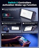 Gammeefy Switch 2 Controller - Hall Effect Joystick - One Piece Switch Joypad Replacement to Switch 2 Pro Controller's Feel, with 9 RGB Lighting, Turbo, KeyLinker App, Program - 5