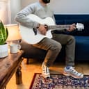 TIGER ACG1-WH Chitarra acustica Small Body con corde in acciaio per principianti - Bianco - 4