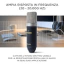 Marantz Professional MPM-1000 - Microfono da studio a condensatore XLR con supporto da tavolo e cavo per podcast, streaming, canto, telelavoro e giochi - 4