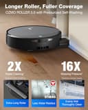 ECOVACS DEEBOT T90 PRO Omni Robot Vacuum and Mop,30,000Pa Blast Suction,OZMO Roller 3.0 Mopping,ZeroTangle 4.0,Hot Water Wash & 145°F Air Dry, AI Obstacle Avoidance (With 2L Cleaning Solution) - 2