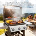 QuliMetal 7636 67046 - Barre aromatizzanti per griglia Weber Spirit 300 e GS4 Spirit II serie 300, Spirit E310 E320 E330 S310 S320 S330 con manopola di controllo frontale, parti di ricambio per barre - 7